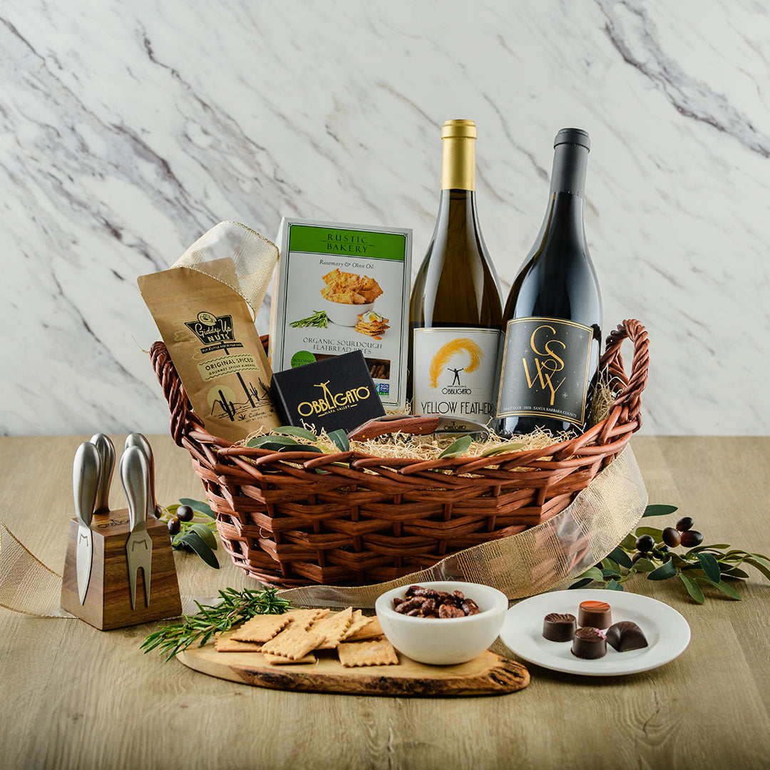 Deluxe Bon Vivant Gift Basket - Barry Manilow