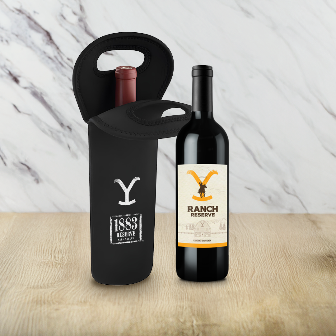 Cabernet & Bottle Sleeve - Yellowstone