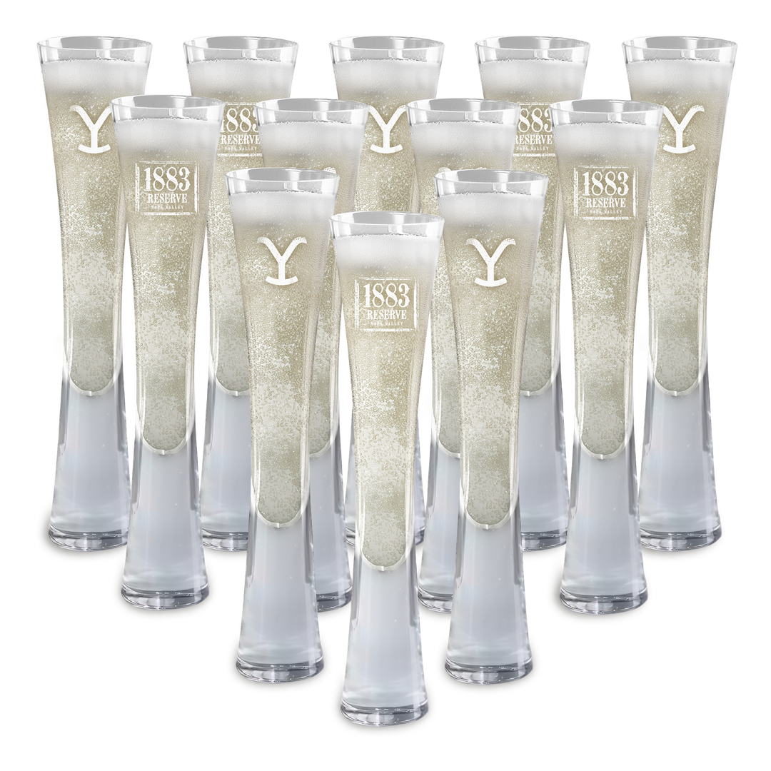 Hand Blown Artisan Crafted Champagne Flute