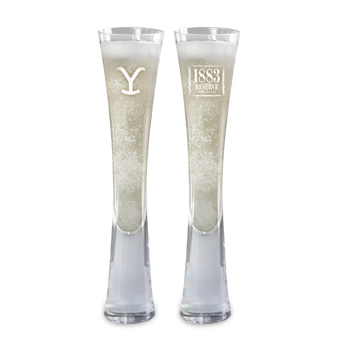 Hand Blown Artisan Crafted Champagne Flute