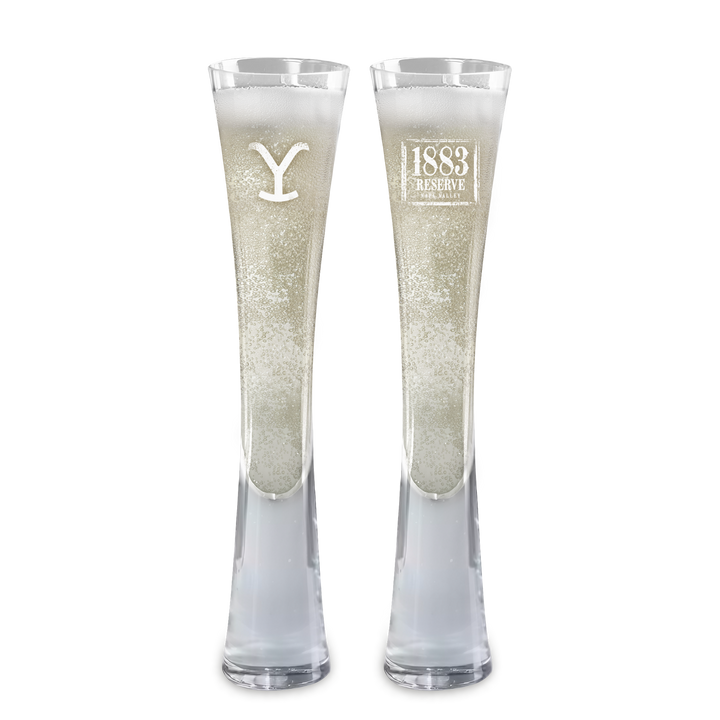 Hand Blown Artisan Crafted Champagne Flute