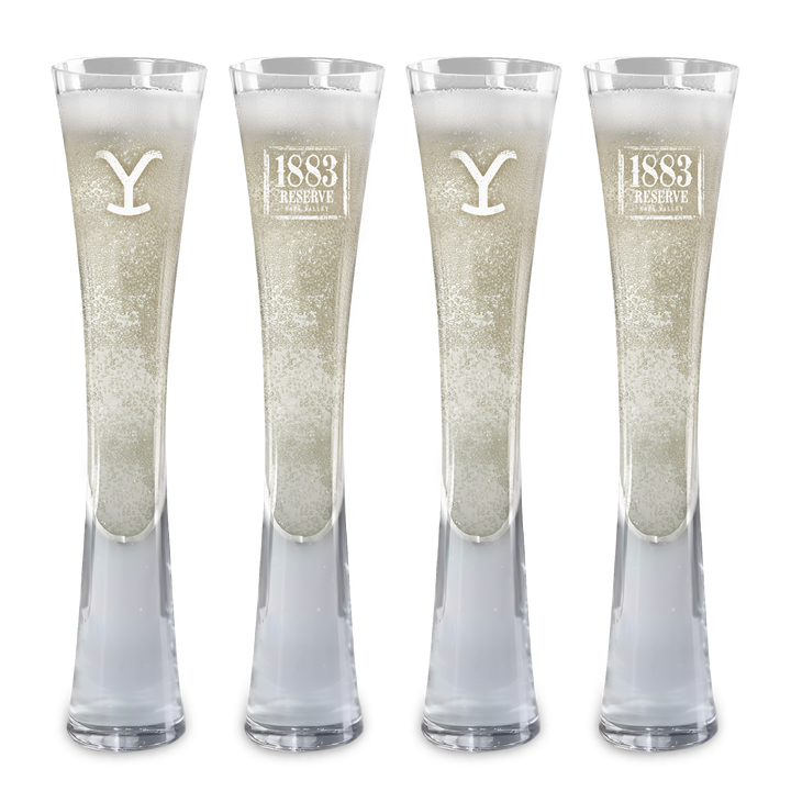 Hand Blown Artisan Crafted Champagne Flute