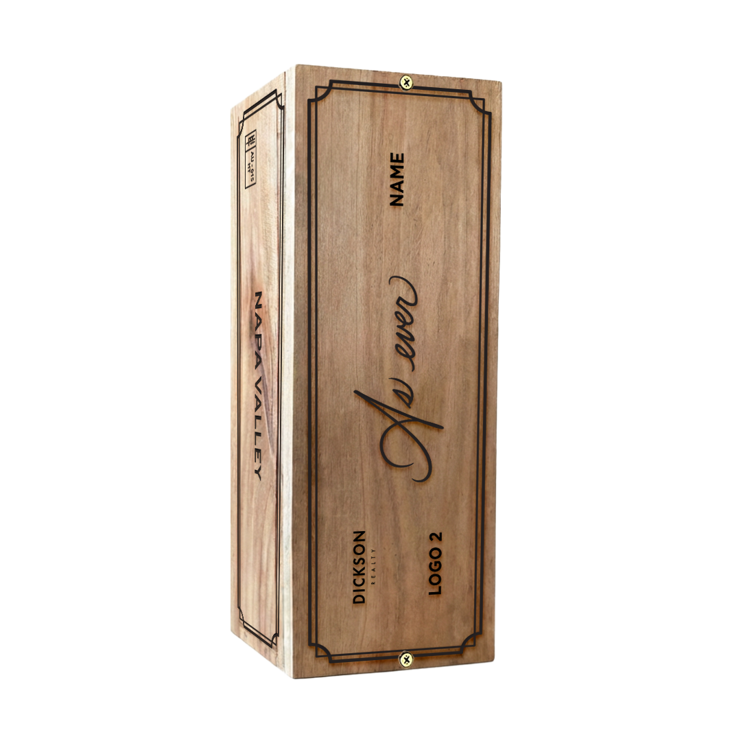 Wooden Gift Crate (Single)
