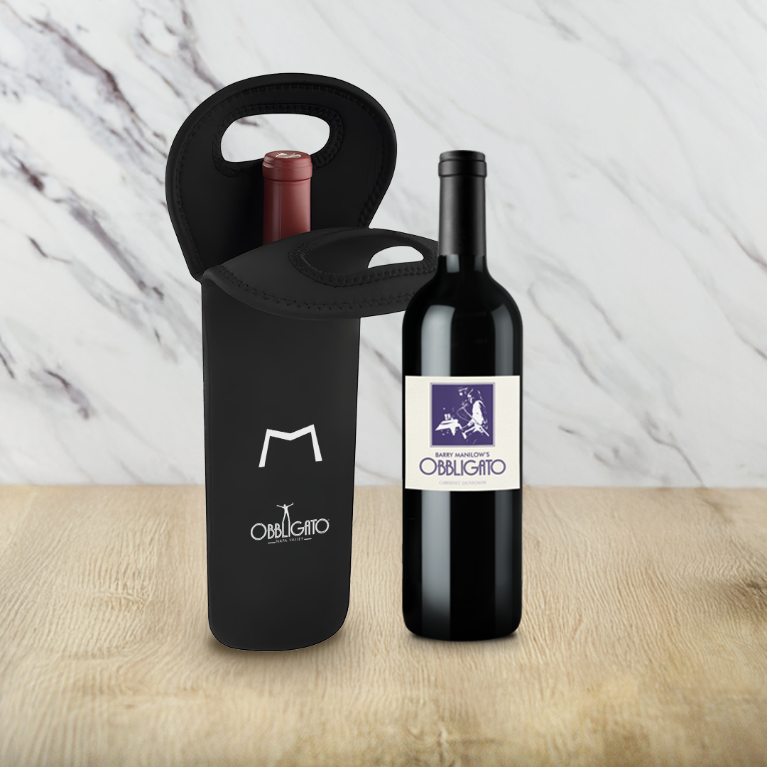 Cabernet & Bottle Sleeve - Barry Manilow