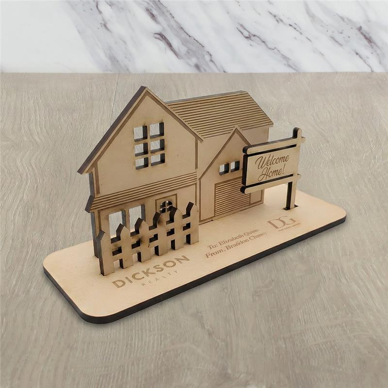 3D Wood Card - New Home