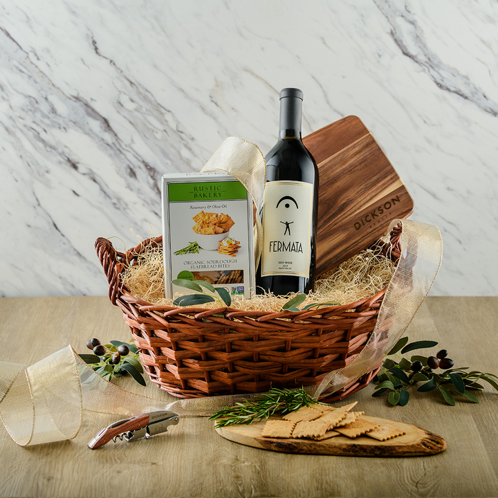 Congrats Red Gift Basket