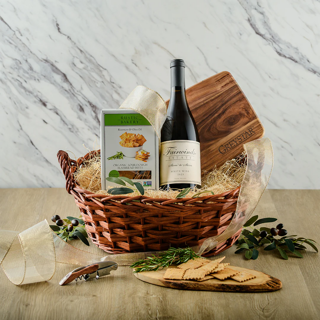 Signature White Bon Vivant Gift Basket