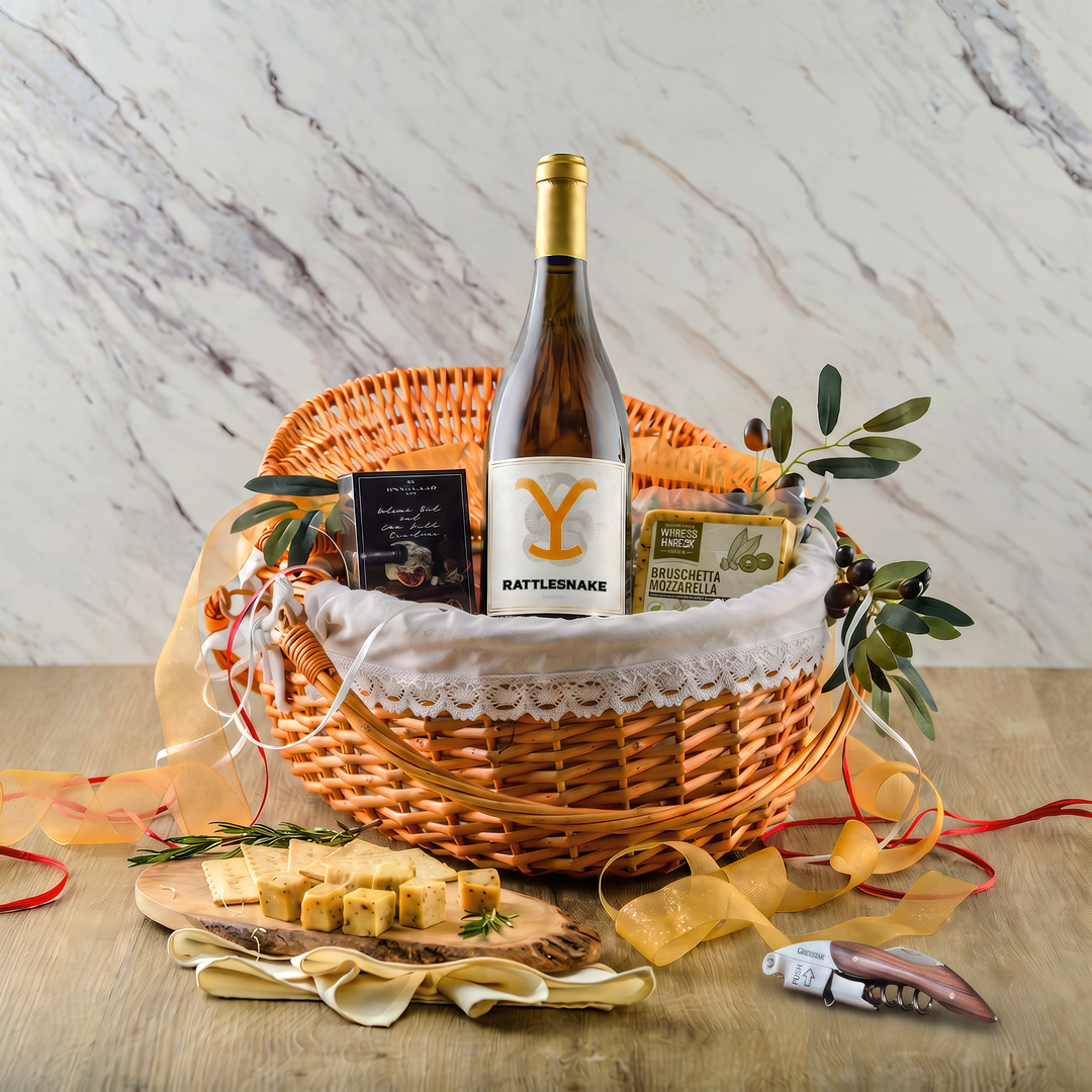 Signature White Picnic Basket