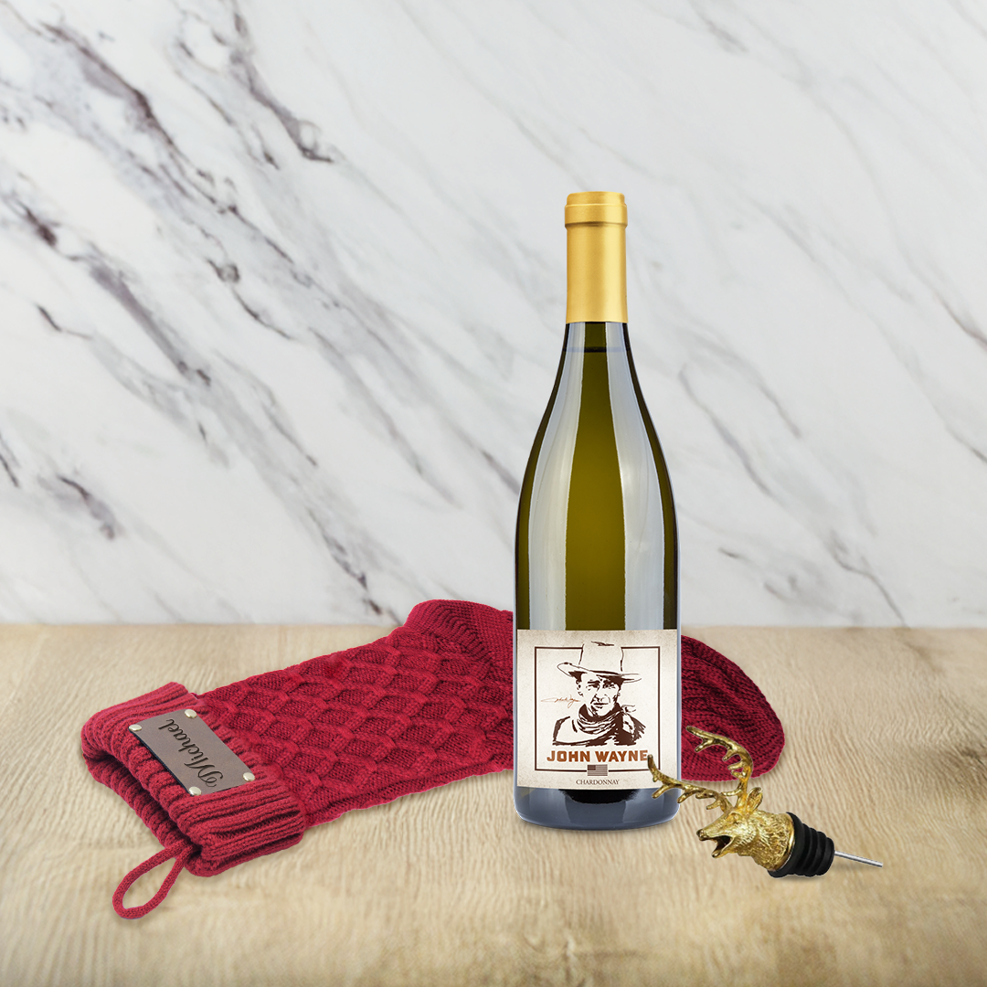Chardonnay & Personalized Christmas Stocking - John Wayne
