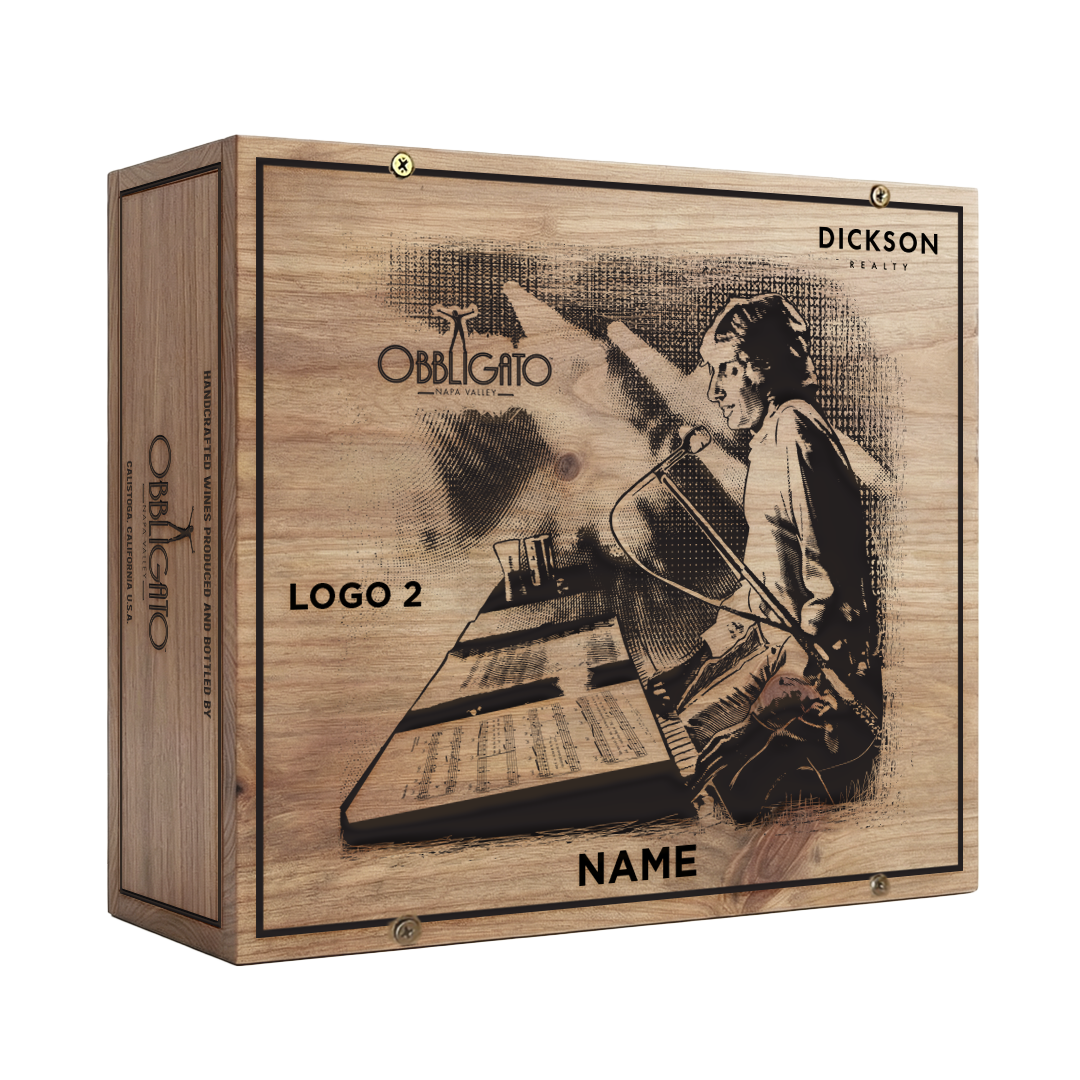 Build Your Own 3-Bottle Wood Crate Package - Barry Manilow