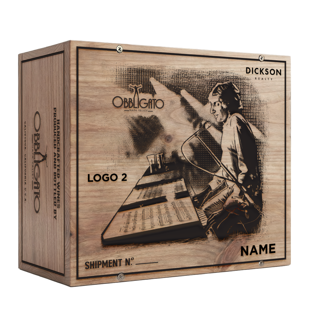 Build Your Own 6-Bottle Wood Crate Package - Barry Manilow
