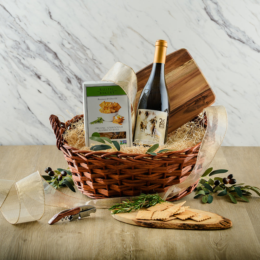 Signature White Bon Vivant Gift Basket - John Wayne