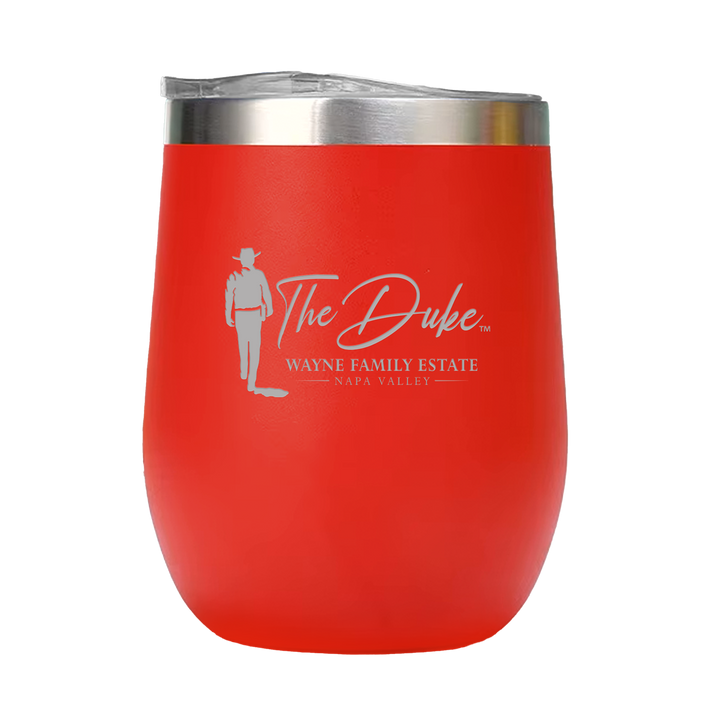 12oz Double Wall Stainless Steel Wine Tumbler with Lid