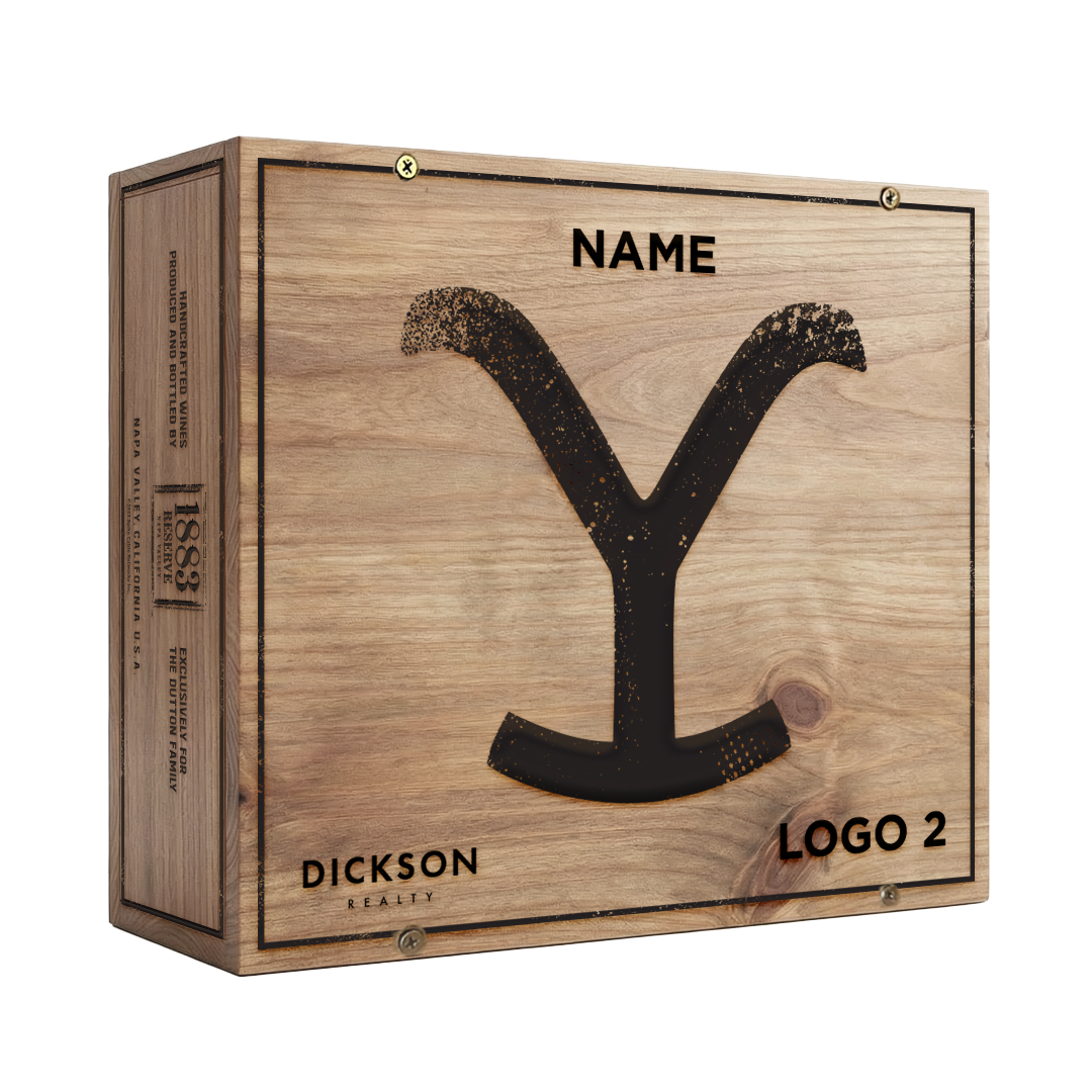 Build Your Own 3-Bottle Wood Crate Package - Yellowstone
