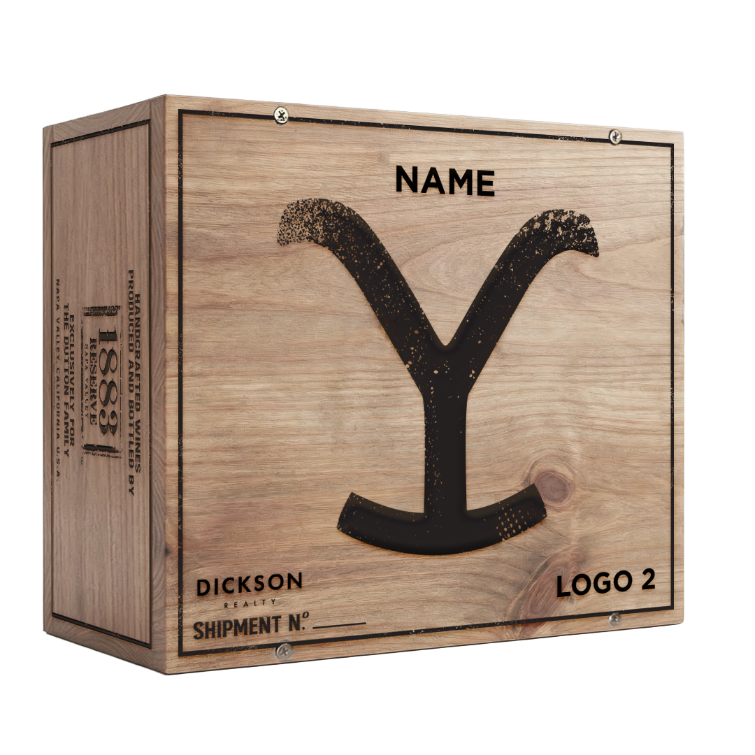 Build Your Own 6-Bottle Wood Crate Package - Yellowstone